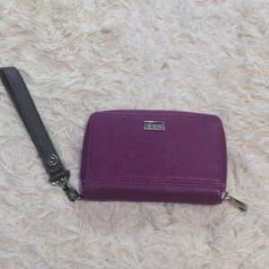 Jewell wallet/wristlet purple and grey